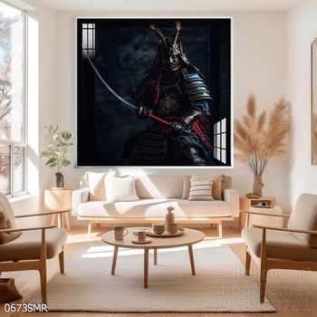 Tranh nghệ thuật treo tường chiến binh Samurai Nhật Bản