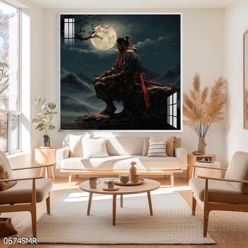 File tranh treo tường hình chiến binh Samurai