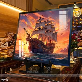 Tranh thuận buồm xuôi gió trang trí tường nhà