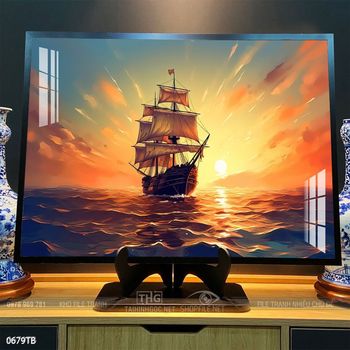 Tranh thuận buồm xuôi gió đẹp ấn tượng