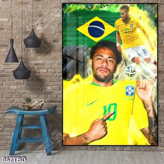 Tranh cầu thủ trẻ nổi tiếng Neymar