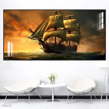 Tranh thuận buồm xuôi gió đẹp