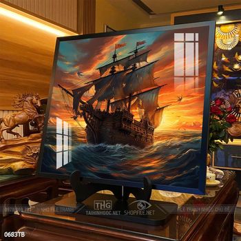 Tranh phong thủy thuận buồm xuôi gió tài lộc đẹp