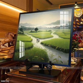 Tranh phong cảnh làng quê Việt Nam