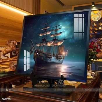 Tranh thuận buồm xuôi gió treo tường đẹp