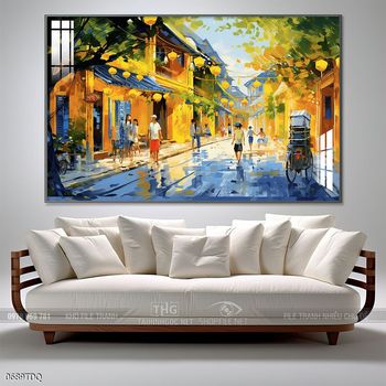 Tranh phong cảnh quê hương làng quê Việt Nam