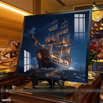 Tranh thuận buồm xuôi gió đẹp ấn tượng