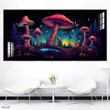 Tranh phi hành gia decor tường nhà