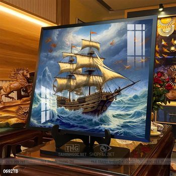 Tranh thuận buồm xuôi gió đẹp