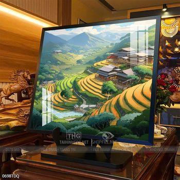 Tranh phong cảnh làng quê Việt Nam