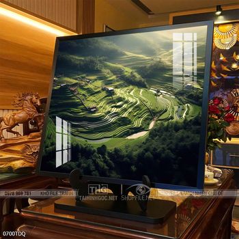 Tranh phong cảnh làng quê tuyệt đẹp