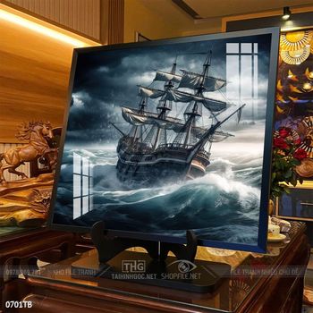 Tranh thuận buồm xuôi gió đẹp ấn tượng