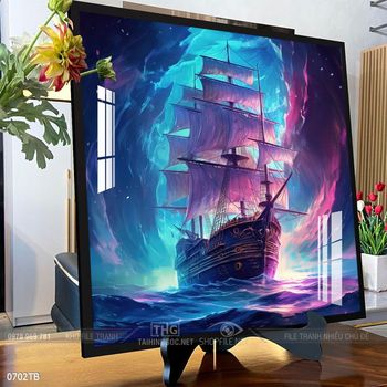 Tranh thuận buồm xuôi gió treo tường