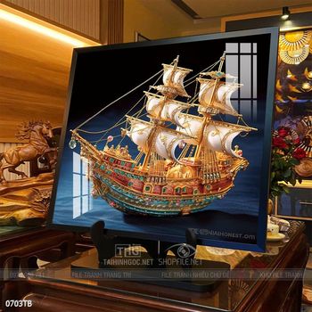 Tranh thuận buồm xuôi gió đẹp