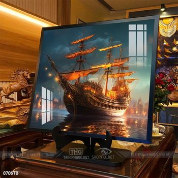 Tranh thuyền buồm và cảnh biển