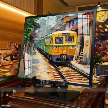 Tranh làng quê treo tường