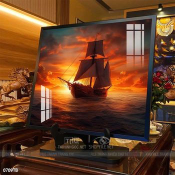 Tranh thuận buồm xuôi gió treo tường đẹp