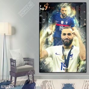 Tranh cầu thủ Karim Benzema