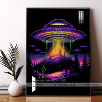 Tranh nghệ thuật phi hành gia treo tường