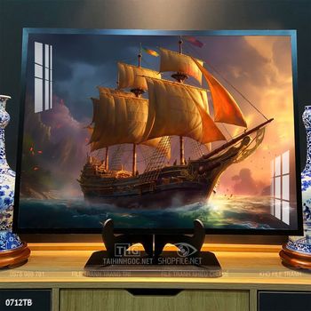 Tranh thuận buồm xuôi gió đẹp ấn tượng