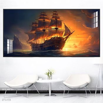 Tranh thuận buồm xuôi gió đẹp