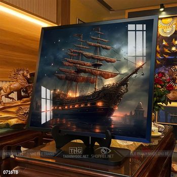 Tranh phong thủy thuận buồm xuôi gió tài lộc đẹp