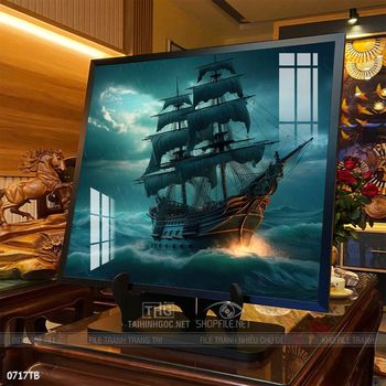 Tranh thuyền buồm và cảnh biển