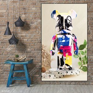 Tranh file gốc gấu bearbrick đẹp ấn tượng