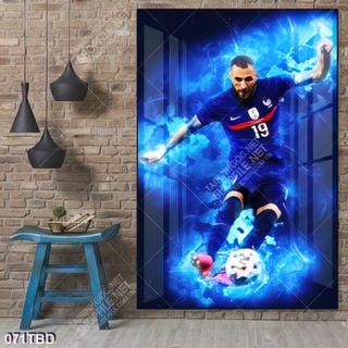 Tranh cầu thủ Karim benzema đẹp ấn tượng treo tường