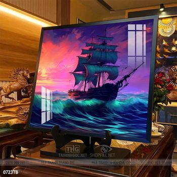 Tranh thuận buồm xuôi gió đẹp ấn tượng