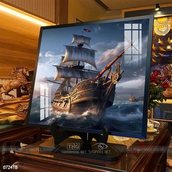 Tranh thuận buồm xuôi gió treo tường