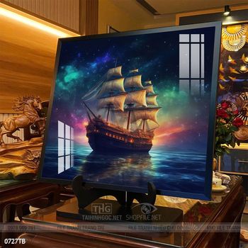 Tranh phong thủy thuận buồm xuôi gió tài lộc đẹp