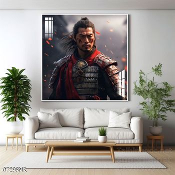Mẫu tranh Samurai đẹp decor trang trí tường