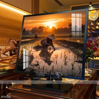 Tranh phong cảnh làng quê tuyệt đẹp