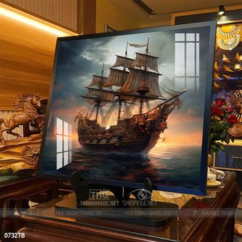 Tranh thuận buồm xuôi gió trang trí tường nhà