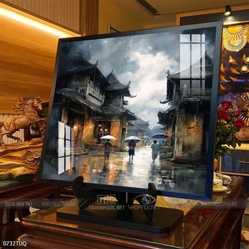 Tranh phong cảnh quê hương làng quê Việt Nam