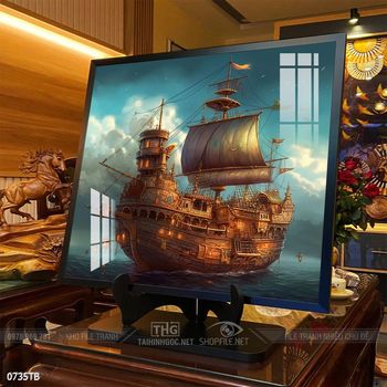 Tranh thuận buồm xuôi gió treo tường