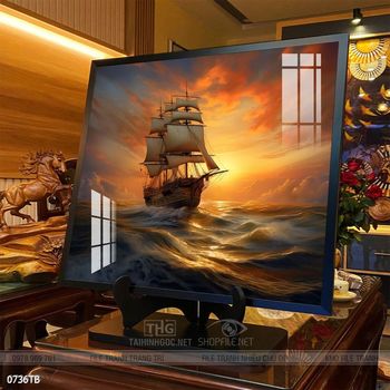 Tranh thuận buồm xuôi gió đẹp