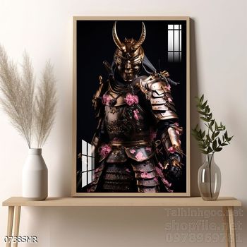 Tranh nghệ thuật treo tường chiến binh Samurai Nhật Bản