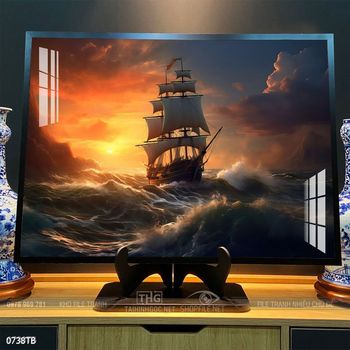 Tranh phong thủy thuận buồm xuôi gió tài lộc đẹp