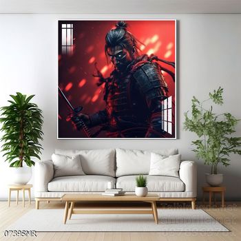 File tranh treo tường hình chiến binh Samurai