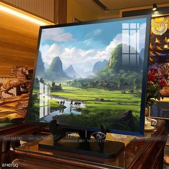 Tranh làng quê Việt Nam treo tường trang trí