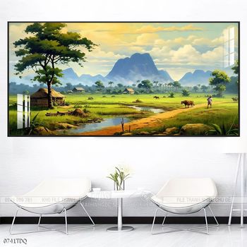 Tranh phong cảnh làng quê Việt Nam