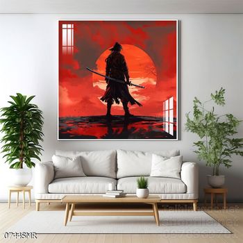 Tranh nghệ thuật deor trang trí tường nhà chiến binh Samurai huyền thoại