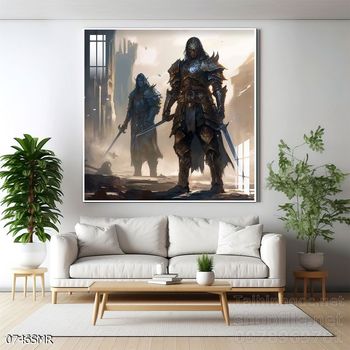 Mẫu tranh chiền binh Samurai décor trang trí tường đẹp độc đáo