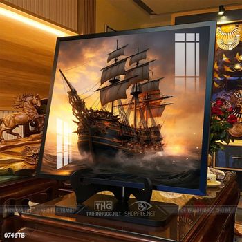 Tranh thuận buồm xuôi gió treo tường