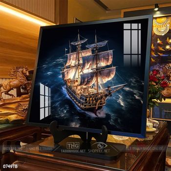 Tranh phong thủy thuận buồm xuôi gió tài lộc đẹp