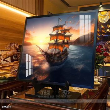 Tranh thuyền buồm và cảnh biển