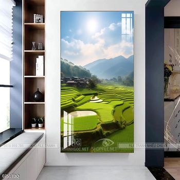 Tranh làng quê treo tường