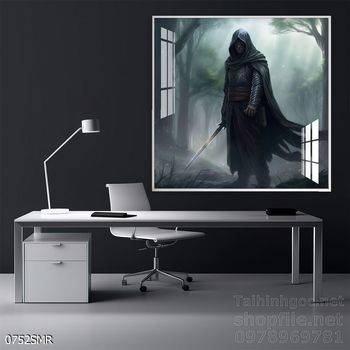 File tranh treo tường hình chiến binh Samurai